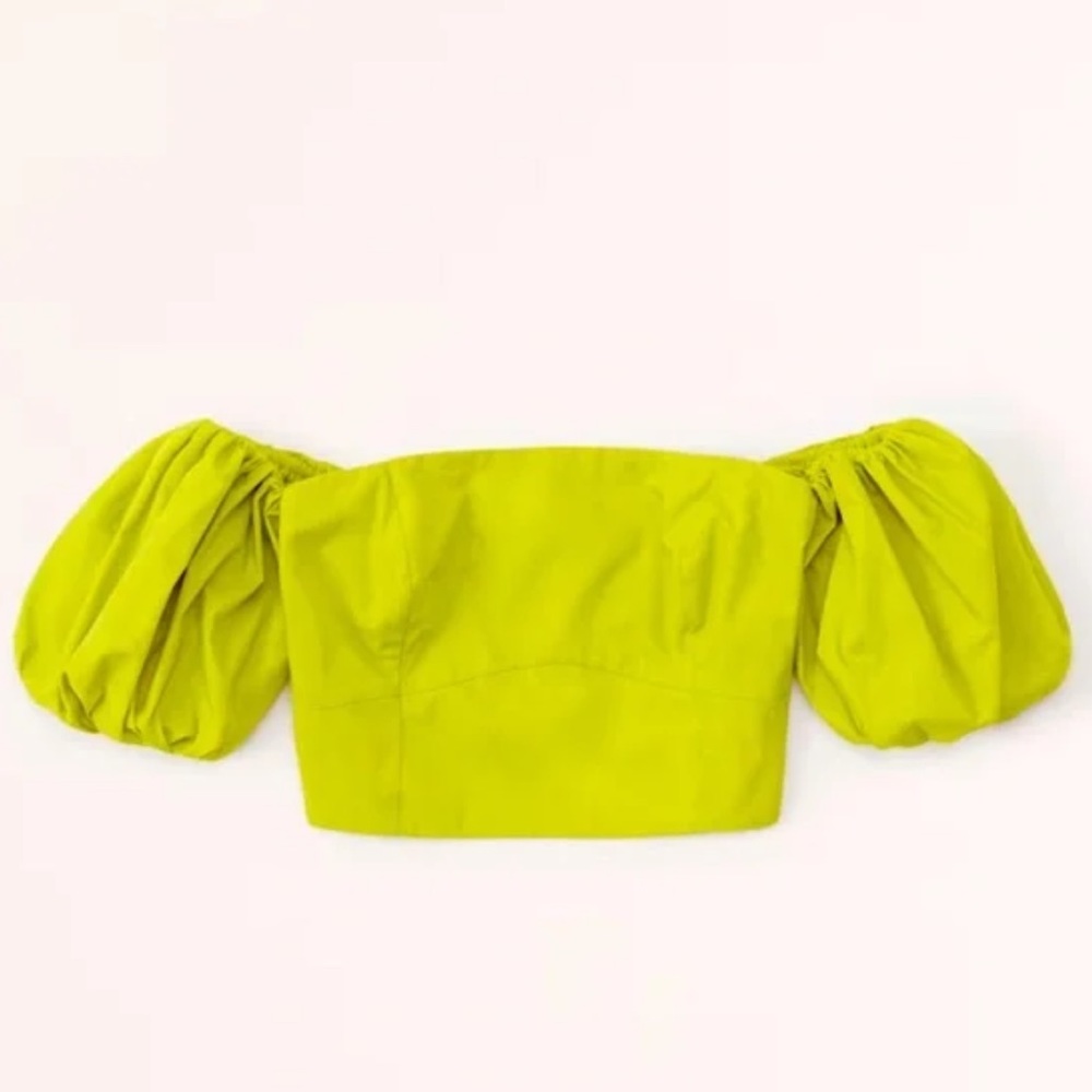 Abercrombie - Off-The-Shoulder Poplin Set Top - Medium